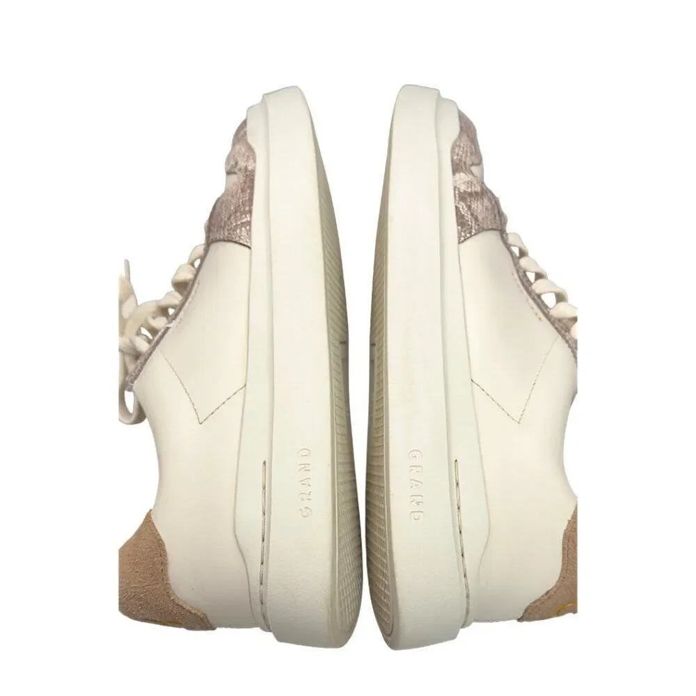 Cole Haan GrandPro Rally Court Sneaker Women’s 7.5 B – White/Snake Print